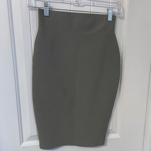 Army Green Bandage Pencil Skirt